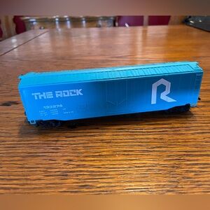 The Rock Blue Toy Train Car